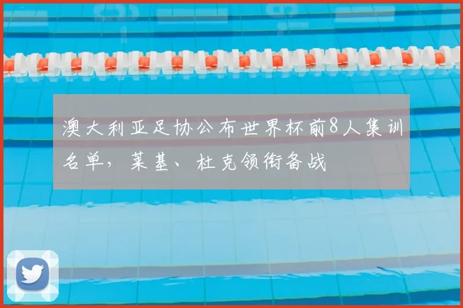 澳大利亚足协公布世界杯前8人集训名单,莱基、杜克领衔备战